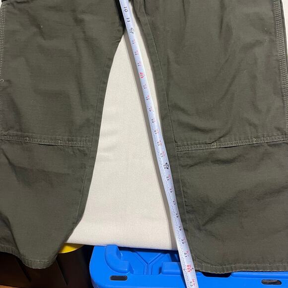 Wrangler Riggs Workwear Ranger Cargo Pants Ripstop Double Knee Green - Size 40 - Picture 5 of 7